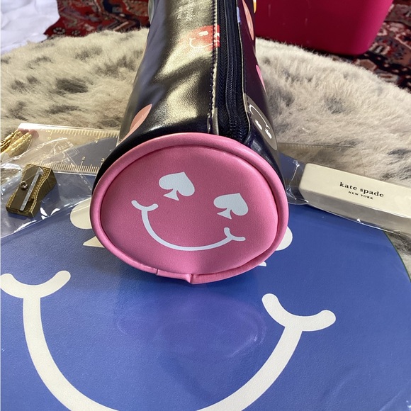 Kate Spade Navy and Blue Pencil or makeup Case and Mouse Pad Set NWT - Picture 3 of 7